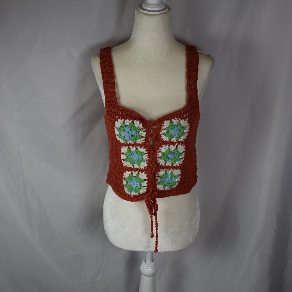 NWT ASOS Design Crochet lace up tank - Picture 5 of 11